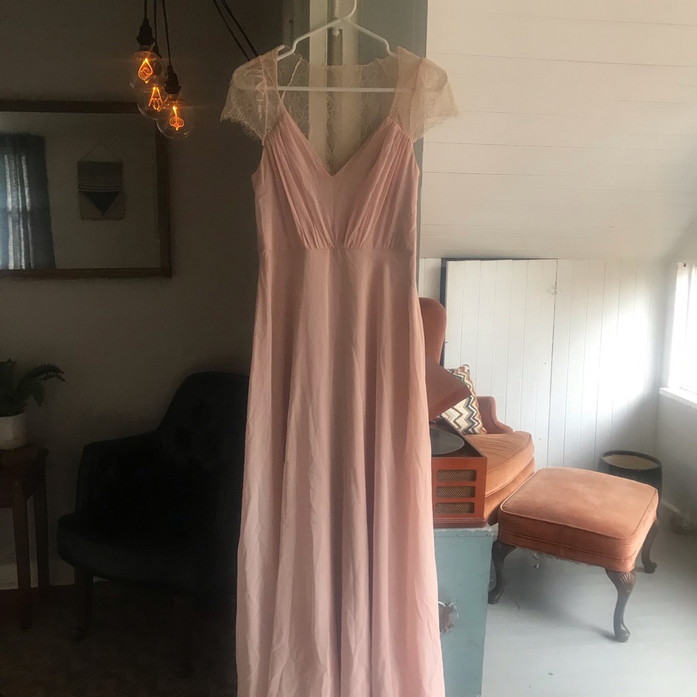 ASOS Blush Pink Bridesmaid Formal Prom Dress